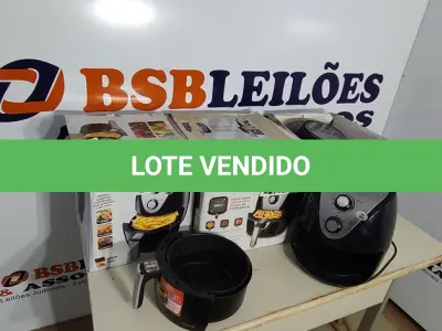 LOTE 085 - 04 - FRITADEIRAS SEM ÓLEO AIR FRYER, MONDIAL 110V (NO ESTADO, NÃO SABEMOS SE FUNCIONA. LEILÃO NÃO TEM GARANTIA E NEM DEVOLUÇÃO, SUJEITO A POSSÍVEIS AVARIAS VISÍVEIS/OCULTAS E/OU AUSÊNCIA DE COMPONENTES)