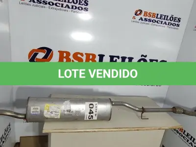 LOTE 045 - 01 - ESCAPAMENTO SILENCIOSO ORIGINAL FIAT MOBI 1.0 8V 4CC ORIGINAL (52068229) (NO ESTADO, NÃO SABEMOS SE FUNCIONA. LEILÃO NÃO TEM GARANTIA E NEM DEVOLUÇÃO, SUJEITO A POSSÍVEIS AVARIAS VISÍVEIS/OCULTAS E/OU AUSÊNCIA DE COMPONENTES)