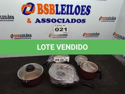 LOTE 021 - 01 – CONJUNTO DE PANELAS DE ALUMÍNIO GLOBO (NO ESTADO, NÃO SABEMOS SE FUNCIONA. LEILÃO NÃO TEM GARANTIA E NEM DEVOLUÇÃO, SUJEITO A POSSÍVEIS AVARIAS VISÍVEIS/OCULTAS E/OU AUSÊNCIA DE COMPONENTES)