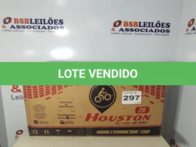 LOTE 297 - 01 - BICICLETA HOUSTON TRUP ARO 20 VERMELHA - TR202R (NO ESTADO, NÃO SABEMOS SE FUNCIONA. LEILÃO NÃO TEM GARANTIA E NEM DEVOLUÇÃO, SUJEITO A POSSÍVEIS AVARIAS VISÍVEIS/OCULTAS E/OU AUSÊNCIA DE COMPONENTES)