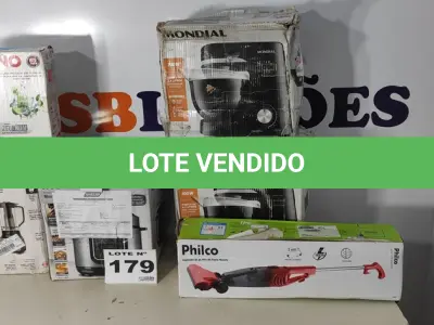 LOTE 179 - 06 – ELETRODOMÉSTICOS 110V DIVERSOS (NO ESTADO, NÃO SABEMOS SE FUNCIONA. LEILÃO NÃO TEM GARANTIA E NEM DEVOLUÇÃO, SUJEITO A POSSÍVEIS AVARIAS VISÍVEIS/OCULTAS E/OU AUSÊNCIA DE COMPONENTES)