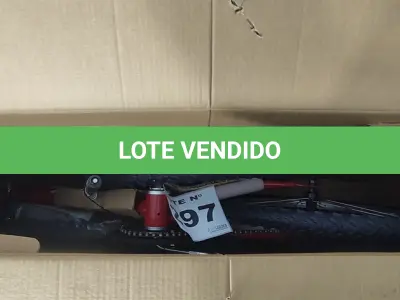 LOTE 297 - 01 - BICICLETA HOUSTON TRUP ARO 20 VERMELHA - TR202R (NO ESTADO, NÃO SABEMOS SE FUNCIONA. LEILÃO NÃO TEM GARANTIA E NEM DEVOLUÇÃO, SUJEITO A POSSÍVEIS AVARIAS VISÍVEIS/OCULTAS E/OU AUSÊNCIA DE COMPONENTES)