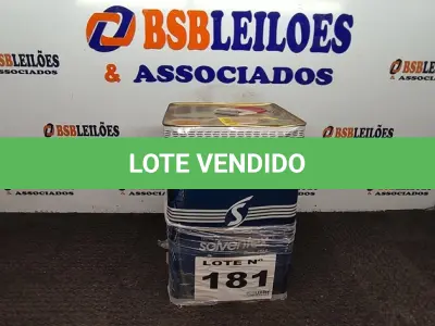 LOTE 181 - 01 - TINTA ACABAMENTO VERDE ACETINADO SOLVENTEX INDUSTRIAL 18 LITROS (NO ESTADO, NÃO SABEMOS SE FUNCIONA. LEILÃO NÃO TEM GARANTIA E NEM DEVOLUÇÃO, SUJEITO A POSSÍVEIS AVARIAS VISÍVEIS/OCULTAS E/OU AUSÊNCIA DE COMPONENTES)