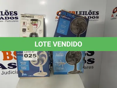 LOTE 025 - 04 – ELETRODOMÉSTICOS DIVERSOS (NO ESTADO, NÃO SABEMOS SE FUNCIONA. LEILÃO NÃO TEM GARANTIA E NEM DEVOLUÇÃO, SUJEITO A POSSÍVEIS AVARIAS VISÍVEIS/OCULTAS E/OU AUSÊNCIA DE COMPONENTES)