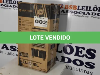 LOTE 002 - 01 - CLIMATIZADOR DE AR VENTISOL 16 LITROS 130W CLIN16 BRANCO  127V (NO ESTADO, NÃO SABEMOS SE FUNCIONA. LEILÃO NÃO TEM GARANTIA E NEM DEVOLUÇÃO, SUJEITO A POSSÍVEIS AVARIAS VISÍVEIS/OCULTAS E/OU AUSÊNCIA DE COMPONENTES)
