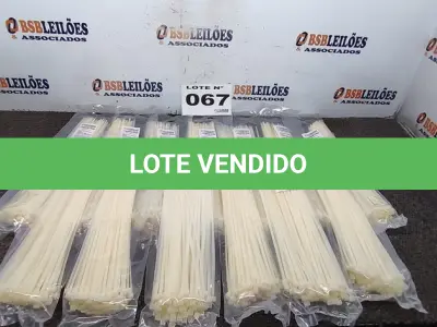 LOTE 067 - 13 - PACOTES ABRAÇADEIRAS PLÁSTICAS 400X4,8 NATURAL CONEXEL 100 UNIDADES CADA (NO ESTADO, NÃO SABEMOS SE FUNCIONA. LEILÃO NÃO TEM GARANTIA E NEM DEVOLUÇÃO, SUJEITO A POSSÍVEIS AVARIAS VISÍVEIS/OCULTAS E/OU AUSÊNCIA DE COMPONENTES)
