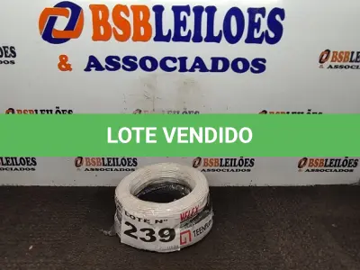 LOTE 239 - 02 - CABOS FLEXÍVEL 1X2,5MM 100MT 750V TEENFLEX (NO ESTADO, NÃO SABEMOS SE FUNCIONA. LEILÃO NÃO TEM GARANTIA E NEM DEVOLUÇÃO, SUJEITO A POSSÍVEIS AVARIAS VISÍVEIS/OCULTAS E/OU AUSÊNCIA DE COMPONENTES)