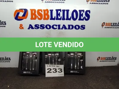LOTE 233 - 03 - KITS JOGO TALHERES LINHA SANKIT 20 PEÇAS PRATA - PREMIUM (NO ESTADO, NÃO SABEMOS SE FUNCIONA. LEILÃO NÃO TEM GARANTIA E NEM DEVOLUÇÃO, SUJEITO A POSSÍVEIS AVARIAS VISÍVEIS/OCULTAS E/OU AUSÊNCIA DE COMPONENTES)