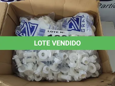 LOTE 188 - 320 - VÁLVULAS LAVATÓRIO PLÁSTICA BRANCO (NO ESTADO, NÃO SABEMOS SE FUNCIONA. LEILÃO NÃO TEM GARANTIA E NEM DEVOLUÇÃO, SUJEITO A POSSÍVEIS AVARIAS VISÍVEIS/OCULTAS E/OU AUSÊNCIA DE COMPONENTES)