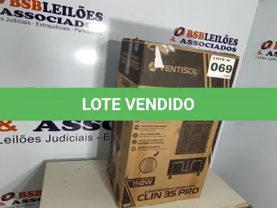 LOTE 069 - 01 - CLIMATIZADOR VENTISOL CLIR35PRO 35 LITROS, INDUSTRIAL 127V (NO ESTADO, NÃO SABEMOS SE FUNCIONA. LEILÃO NÃO TEM GARANTIA E NEM DEVOLUÇÃO, SUJEITO A POSSÍVEIS AVARIAS VISÍVEIS/OCULTAS E/OU AUSÊNCIA DE COMPONENTES)