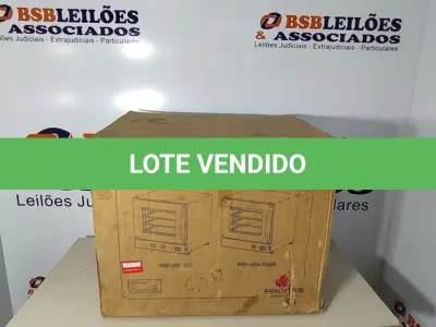 LOTE 248 - 01 - FORNO TURBO FEST OVEN PLUS ELÉTRICO 110V PRETO PROGÁS (NO ESTADO, NÃO SABEMOS SE FUNCIONA. LEILÃO NÃO TEM GARANTIA E NEM DEVOLUÇÃO, SUJEITO A POSSÍVEIS AVARIAS VISÍVEIS/OCULTAS E/OU AUSÊNCIA DE COMPONENTES)