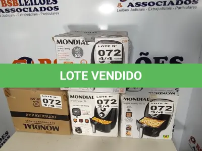 LOTE 072 - 04 - FRITADEIRAS SEM ÓLEO AIR FRYER 5LITROS, MONDIAL 110V (NO ESTADO, NÃO SABEMOS SE FUNCIONA. LEILÃO NÃO TEM GARANTIA E NEM DEVOLUÇÃO, SUJEITO A POSSÍVEIS AVARIAS VISÍVEIS/OCULTAS E/OU AUSÊNCIA DE COMPONENTES)