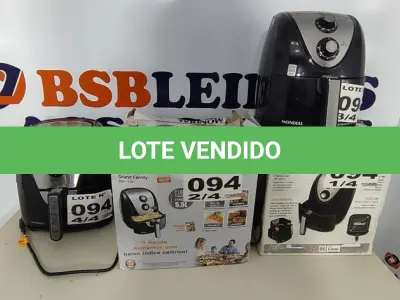 LOTE 094 - 04 - FRITADEIRAS SEM ÓLEO AIR FRYER 5LITROS, MONDIAL 110V (NO ESTADO, NÃO SABEMOS SE FUNCIONA. LEILÃO NÃO TEM GARANTIA E NEM DEVOLUÇÃO, SUJEITO A POSSÍVEIS AVARIAS VISÍVEIS/OCULTAS E/OU AUSÊNCIA DE COMPONENTES)