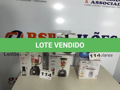 LOTE 114 - 06 – ELETRODOMÉSTICOS DIVERSOS (NO ESTADO, NÃO SABEMOS SE FUNCIONA. LEILÃO NÃO TEM GARANTIA E NEM DEVOLUÇÃO, SUJEITO A POSSÍVEIS AVARIAS VISÍVEIS/OCULTAS E/OU AUSÊNCIA DE COMPONENTES)
