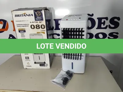 LOTE 080 - 01 - CLIMATIZADOR DE AR BRITÂNIA 5 EM 1 BCL05FI 127VOLTS (NO ESTADO, NÃO SABEMOS SE FUNCIONA. LEILÃO NÃO TEM GARANTIA E NEM DEVOLUÇÃO, SUJEITO A POSSÍVEIS AVARIAS VISÍVEIS/OCULTAS E/OU AUSÊNCIA DE COMPONENTES)