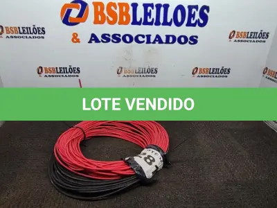 LOTE 281 - 02 - CABOS ENERGIA SOLAR (NO ESTADO, NÃO SABEMOS SE FUNCIONA. LEILÃO NÃO TEM GARANTIA E NEM DEVOLUÇÃO, SUJEITO A POSSÍVEIS AVARIAS VISÍVEIS/OCULTAS E/OU AUSÊNCIA DE COMPONENTES)
