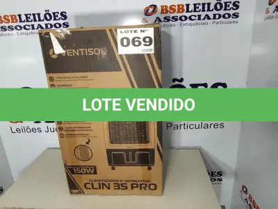 LOTE 069 - 01 - CLIMATIZADOR VENTISOL CLIR35PRO 35 LITROS, INDUSTRIAL 127V (NO ESTADO, NÃO SABEMOS SE FUNCIONA. LEILÃO NÃO TEM GARANTIA E NEM DEVOLUÇÃO, SUJEITO A POSSÍVEIS AVARIAS VISÍVEIS/OCULTAS E/OU AUSÊNCIA DE COMPONENTES)
