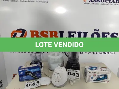 LOTE 043 - 06 – ELETRODOMÉSTICOS DIVERSOS (NO ESTADO, NÃO SABEMOS SE FUNCIONA. LEILÃO NÃO TEM GARANTIA E NEM DEVOLUÇÃO, SUJEITO A POSSÍVEIS AVARIAS VISÍVEIS/OCULTAS E/OU AUSÊNCIA DE COMPONENTES)