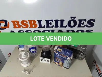 LOTE 255 - 08 - ELETRODOMÉSTICOS DIVERSOS (NO ESTADO, NÃO SABEMOS SE FUNCIONA. LEILÃO NÃO TEM GARANTIA E NEM DEVOLUÇÃO, SUJEITO A POSSÍVEIS AVARIAS VISÍVEIS/OCULTAS E/OU AUSÊNCIA DE COMPONENTES)