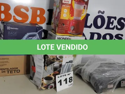 LOTE 118 - 06 – ELETRODOMÉSTICOS DIVERSOS (NO ESTADO, NÃO SABEMOS SE FUNCIONA. LEILÃO NÃO TEM GARANTIA E NEM DEVOLUÇÃO, SUJEITO A POSSÍVEIS AVARIAS VISÍVEIS/OCULTAS E/OU AUSÊNCIA DE COMPONENTES)
