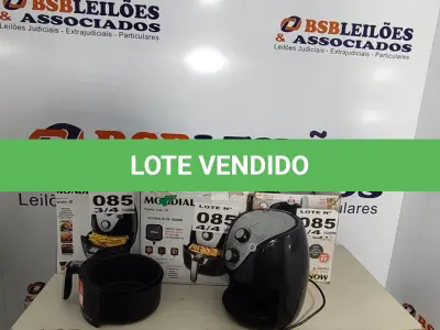 LOTE 085 - 04 - FRITADEIRAS SEM ÓLEO AIR FRYER, MONDIAL 110V (NO ESTADO, NÃO SABEMOS SE FUNCIONA. LEILÃO NÃO TEM GARANTIA E NEM DEVOLUÇÃO, SUJEITO A POSSÍVEIS AVARIAS VISÍVEIS/OCULTAS E/OU AUSÊNCIA DE COMPONENTES)