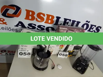 LOTE 058 - 06 – ELETRODOMÉSTICOS DIVERSOS (NO ESTADO, NÃO SABEMOS SE FUNCIONA. LEILÃO NÃO TEM GARANTIA E NEM DEVOLUÇÃO, SUJEITO A POSSÍVEIS AVARIAS VISÍVEIS/OCULTAS E/OU AUSÊNCIA DE COMPONENTES)