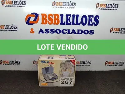 LOTE 267 - 01 - INALADOR COMPRESSOR INALAMAX PLUS, OMRON (NO ESTADO, NÃO SABEMOS SE FUNCIONA. LEILÃO NÃO TEM GARANTIA E NEM DEVOLUÇÃO, SUJEITO A POSSÍVEIS AVARIAS VISÍVEIS/OCULTAS E/OU AUSÊNCIA DE COMPONENTES)