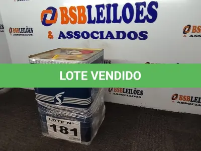 LOTE 181 - 01 - TINTA ACABAMENTO VERDE ACETINADO SOLVENTEX INDUSTRIAL 18 LITROS (NO ESTADO, NÃO SABEMOS SE FUNCIONA. LEILÃO NÃO TEM GARANTIA E NEM DEVOLUÇÃO, SUJEITO A POSSÍVEIS AVARIAS VISÍVEIS/OCULTAS E/OU AUSÊNCIA DE COMPONENTES)