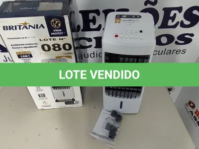 LOTE 080 - 01 - CLIMATIZADOR DE AR BRITÂNIA 5 EM 1 BCL05FI 127VOLTS (NO ESTADO, NÃO SABEMOS SE FUNCIONA. LEILÃO NÃO TEM GARANTIA E NEM DEVOLUÇÃO, SUJEITO A POSSÍVEIS AVARIAS VISÍVEIS/OCULTAS E/OU AUSÊNCIA DE COMPONENTES)