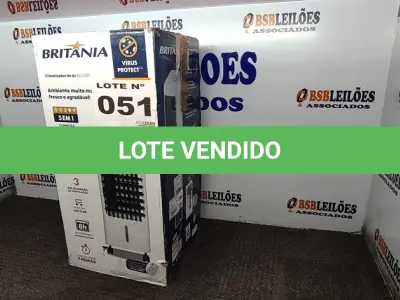 LOTE 051 - 01 - CLIMATIZADOR DE AR BRITÂNIA 5 EM 1 BCL05FI 127VOLTS (NO ESTADO, NÃO SABEMOS SE FUNCIONA. LEILÃO NÃO TEM GARANTIA E NEM DEVOLUÇÃO, SUJEITO A POSSÍVEIS AVARIAS VISÍVEIS/OCULTAS E/OU AUSÊNCIA DE COMPONENTES)