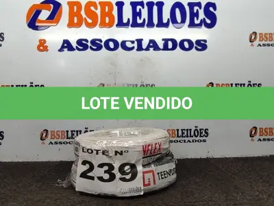LOTE 239 - 02 - CABOS FLEXÍVEL 1X2,5MM 100MT 750V TEENFLEX (NO ESTADO, NÃO SABEMOS SE FUNCIONA. LEILÃO NÃO TEM GARANTIA E NEM DEVOLUÇÃO, SUJEITO A POSSÍVEIS AVARIAS VISÍVEIS/OCULTAS E/OU AUSÊNCIA DE COMPONENTES)