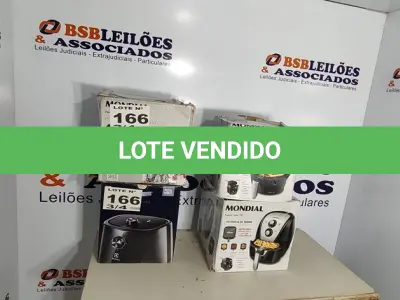 LOTE 166 - 04 - FRITADEIRAS SEM ÓLEO AIR FRYER, MONDIAL 110V (NO ESTADO, NÃO SABEMOS SE FUNCIONA. LEILÃO NÃO TEM GARANTIA E NEM DEVOLUÇÃO, SUJEITO A POSSÍVEIS AVARIAS VISÍVEIS/OCULTAS E/OU AUSÊNCIA DE COMPONENTES)