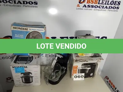 LOTE 060 - 05 – ELETRODOMÉSTICOS 110V DIVERSOS (NO ESTADO, NÃO SABEMOS SE FUNCIONA. LEILÃO NÃO TEM GARANTIA E NEM DEVOLUÇÃO, SUJEITO A POSSÍVEIS AVARIAS VISÍVEIS/OCULTAS E/OU AUSÊNCIA DE COMPONENTES)