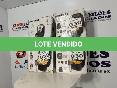 LOTE 030 - 04 - FRITADEIRAS SEM ÓLEO AIR FRYER 5LITROS, MONDIAL 110V (NO ESTADO, NÃO SABEMOS SE FUNCIONA. LEILÃO NÃO TEM GARANTIA E NEM DEVOLUÇÃO, SUJEITO A POSSÍVEIS AVARIAS VISÍVEIS/OCULTAS E/OU AUSÊNCIA DE COMPONENTES)