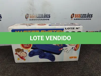 LOTE 033 - 01 - VÍDEO GAME CONSOLE TECTOY SEGA MASTER SYSTEM EVOLUTION STANDARD (NO ESTADO, NÃO SABEMOS SE FUNCIONA. LEILÃO NÃO TEM GARANTIA E NEM DEVOLUÇÃO, SUJEITO A POSSÍVEIS AVARIAS VISÍVEIS/OCULTAS E/OU AUSÊNCIA DE COMPONENTES)