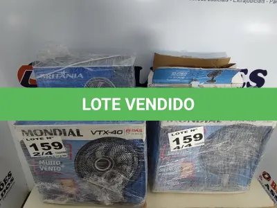 LOTE 159 - 04 - VENTILADORES DIVERSOS 110V (NO ESTADO, NÃO SABEMOS SE FUNCIONA. LEILÃO NÃO TEM GARANTIA E NEM DEVOLUÇÃO, SUJEITO A POSSÍVEIS AVARIAS VISÍVEIS/OCULTAS E/OU AUSÊNCIA DE COMPONENTES)