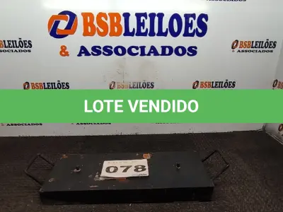 LOTE 078 - 01 – PEÇA DE FERRO (NO ESTADO, NÃO SABEMOS SE FUNCIONA. LEILÃO NÃO TEM GARANTIA E NEM DEVOLUÇÃO, SUJEITO A POSSÍVEIS AVARIAS VISÍVEIS/OCULTAS E/OU AUSÊNCIA DE COMPONENTES)