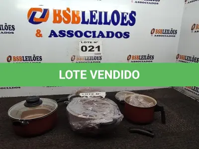 LOTE 021 - 01 – CONJUNTO DE PANELAS DE ALUMÍNIO GLOBO (NO ESTADO, NÃO SABEMOS SE FUNCIONA. LEILÃO NÃO TEM GARANTIA E NEM DEVOLUÇÃO, SUJEITO A POSSÍVEIS AVARIAS VISÍVEIS/OCULTAS E/OU AUSÊNCIA DE COMPONENTES)