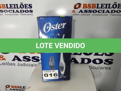 LOTE 016 - 01 - ASPIRADOR DE PÓ VERTICAL OSTER SEM FIO WHITE DUO CLEAN 2 EM 1, BATERIA, BRANCO, OASP645 (NO ESTADO, NÃO SABEMOS SE FUNCIONA. LEILÃO NÃO TEM GARANTIA E NEM DEVOLUÇÃO, SUJEITO A POSSÍVEIS AVARIAS VISÍVEIS/OCULTAS E/OU AUSÊNCIA DE COMPONENTES)