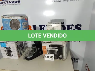 LOTE 060 - 05 – ELETRODOMÉSTICOS 110V DIVERSOS (NO ESTADO, NÃO SABEMOS SE FUNCIONA. LEILÃO NÃO TEM GARANTIA E NEM DEVOLUÇÃO, SUJEITO A POSSÍVEIS AVARIAS VISÍVEIS/OCULTAS E/OU AUSÊNCIA DE COMPONENTES)