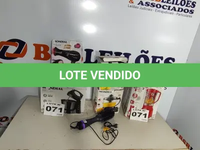 LOTE 071 - 06 – ELETRODOMÉSTICOS DIVERSOS (NO ESTADO, NÃO SABEMOS SE FUNCIONA. LEILÃO NÃO TEM GARANTIA E NEM DEVOLUÇÃO, SUJEITO A POSSÍVEIS AVARIAS VISÍVEIS/OCULTAS E/OU AUSÊNCIA DE COMPONENTES)