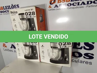 LOTE 028 - 03 - BATEDEIRA PLANETÁRIA PHILCO 127V (NO ESTADO, NÃO SABEMOS SE FUNCIONA. LEILÃO NÃO TEM GARANTIA E NEM DEVOLUÇÃO, SUJEITO A POSSÍVEIS AVARIAS VISÍVEIS/OCULTAS E/OU AUSÊNCIA DE COMPONENTES)