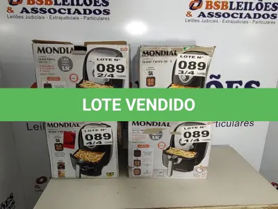 LOTE 089 - 04 - FRITADEIRAS SEM ÓLEO AIR FRYER 5LITROS, MONDIAL 110V (NO ESTADO, NÃO SABEMOS SE FUNCIONA. LEILÃO NÃO TEM GARANTIA E NEM DEVOLUÇÃO, SUJEITO A POSSÍVEIS AVARIAS VISÍVEIS/OCULTAS E/OU AUSÊNCIA DE COMPONENTES)