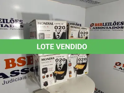 LOTE 020 - 04 - FRITADEIRAS SEM ÓLEO AIR FRYER 5LITROS, MONDIAL 110V (NO ESTADO, NÃO SABEMOS SE FUNCIONA. LEILÃO NÃO TEM GARANTIA E NEM DEVOLUÇÃO, SUJEITO A POSSÍVEIS AVARIAS VISÍVEIS/OCULTAS E/OU AUSÊNCIA DE COMPONENTES)