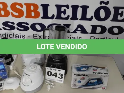 LOTE 043 - 06 – ELETRODOMÉSTICOS DIVERSOS (NO ESTADO, NÃO SABEMOS SE FUNCIONA. LEILÃO NÃO TEM GARANTIA E NEM DEVOLUÇÃO, SUJEITO A POSSÍVEIS AVARIAS VISÍVEIS/OCULTAS E/OU AUSÊNCIA DE COMPONENTES)