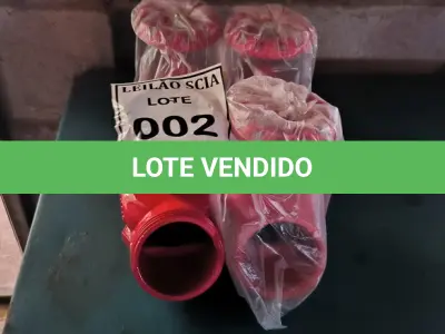 LOTE 002 - 04 VÁLVULAS ANGULAR PARA HIDRANTE.  (NO ESTADO) ATENÇÃO! FAZER A VISITAÇÃO ANTES DE ARREMATAR, NÃO SABEMOS SE FUNCIONA. LEILÃO NÃO TEM GARANTIA E NEM DEVOLUÇÃO, SUJEITO A POSSÍVEIS AVARIAS VISÍVEIS/OCULTAS E/OU AUSÊNCIA DE COMPONENTES.