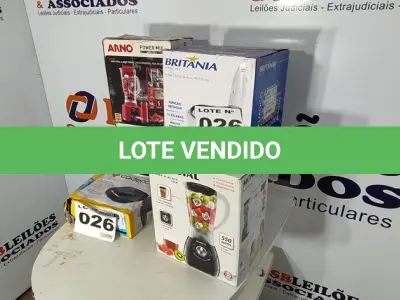 LOTE 026 - 06 – ELETRODOMÉSTICOS DIVERSOS (NO ESTADO, NÃO SABEMOS SE FUNCIONA. LEILÃO NÃO TEM GARANTIA E NEM DEVOLUÇÃO, SUJEITO A POSSÍVEIS AVARIAS VISÍVEIS/OCULTAS E/OU AUSÊNCIA DE COMPONENTES)