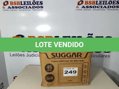 LOTE 249 - 01 - FORNO ELÉTRICO 45 LITROS PRETO SUGGAR FE4502PT - 220V (NO ESTADO, NÃO SABEMOS SE FUNCIONA. LEILÃO NÃO TEM GARANTIA E NEM DEVOLUÇÃO, SUJEITO A POSSÍVEIS AVARIAS VISÍVEIS/OCULTAS E/OU AUSÊNCIA DE COMPONENTES)
