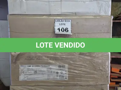 LOTE 106 - 01 LOTE COM PLACAS DE GESSO.  (NO ESTADO) ATENÇÃO! FAZER A VISITAÇÃO ANTES DE ARREMATAR, NÃO SABEMOS SE FUNCIONA. LEILÃO NÃO TEM GARANTIA E NEM DEVOLUÇÃO, SUJEITO A POSSÍVEIS AVARIAS VISÍVEIS/OCULTAS E/OU AUSÊNCIA DE COMPONENTES.