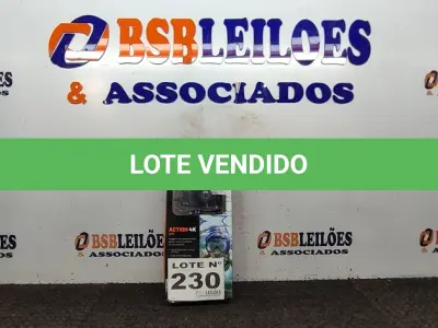 LOTE 230 - 01 - CÂMERA DE AÇÃO ACTION+SELFIE 4K WI-FI - TELA LCD 2POL - 16MP 30 FPS - ATRIO - DC191 (NO ESTADO, NÃO SABEMOS SE FUNCIONA. LEILÃO NÃO TEM GARANTIA E NEM DEVOLUÇÃO, SUJEITO A POSSÍVEIS AVARIAS VISÍVEIS/OCULTAS E/OU AUSÊNCIA DE COMPONENTES)